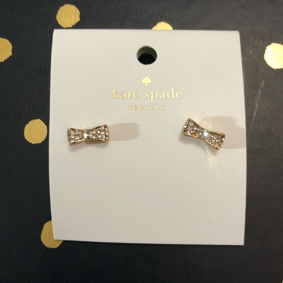 Kate Spade Gold Bow Earrings - Picture 1 of 2